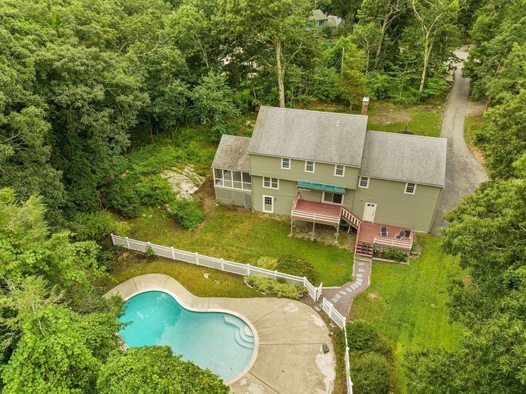 7 Conihasset Road Scituate, MA 02066 - Photo 6 of 34 an aerial view of a house with outdoor space swimming pool and outdoor seating