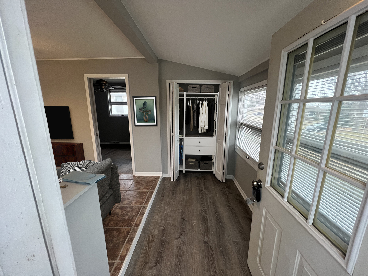 1817 Cora Street Crest Hill, IL 60403 - Photo 2 of 19 a view of a livingroom with wooden floor and furniture