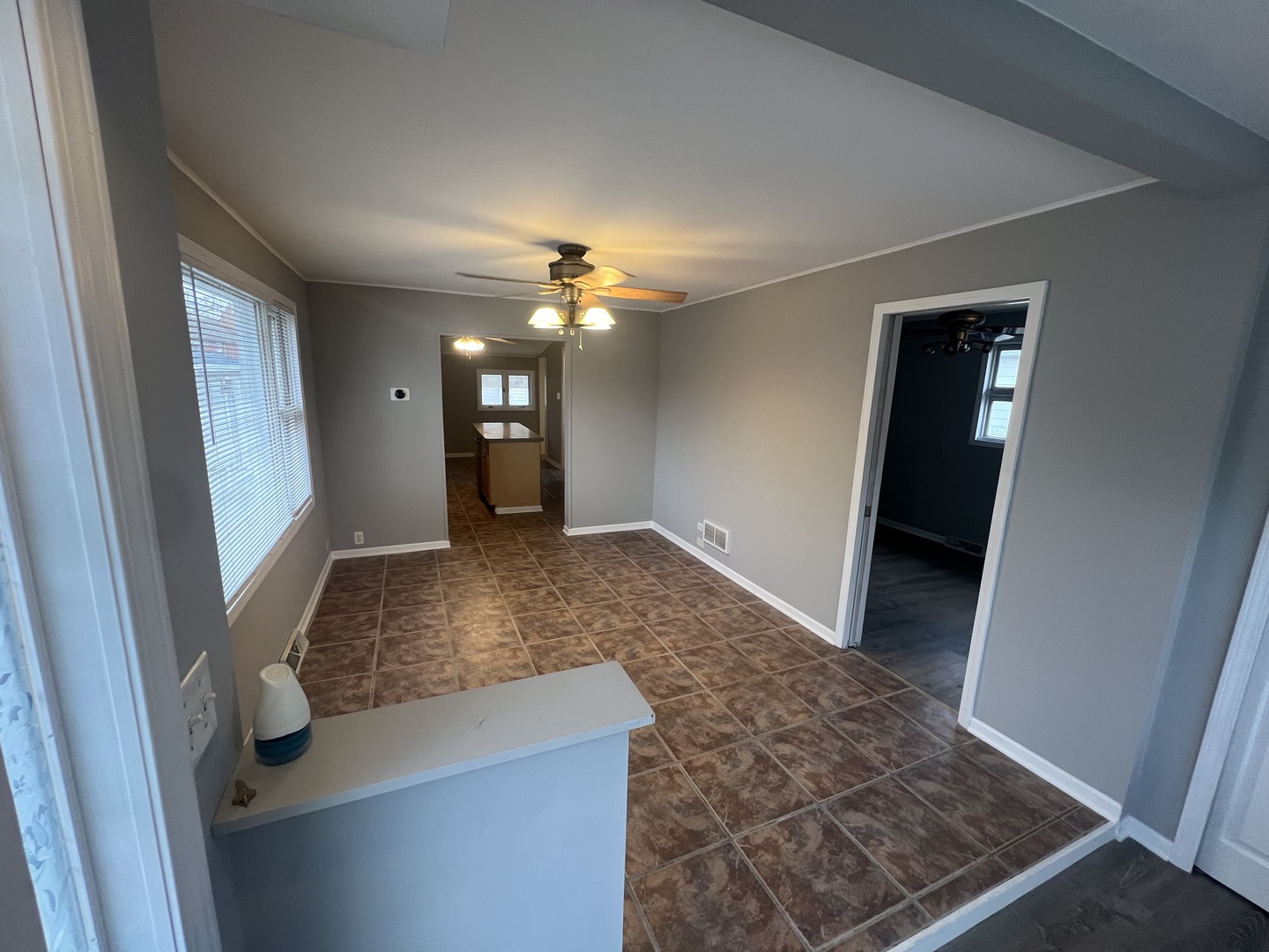 1817 Cora Street Crest Hill, IL 60403 - Photo 3 of 19 wooden floor in an empty room with a bathroom