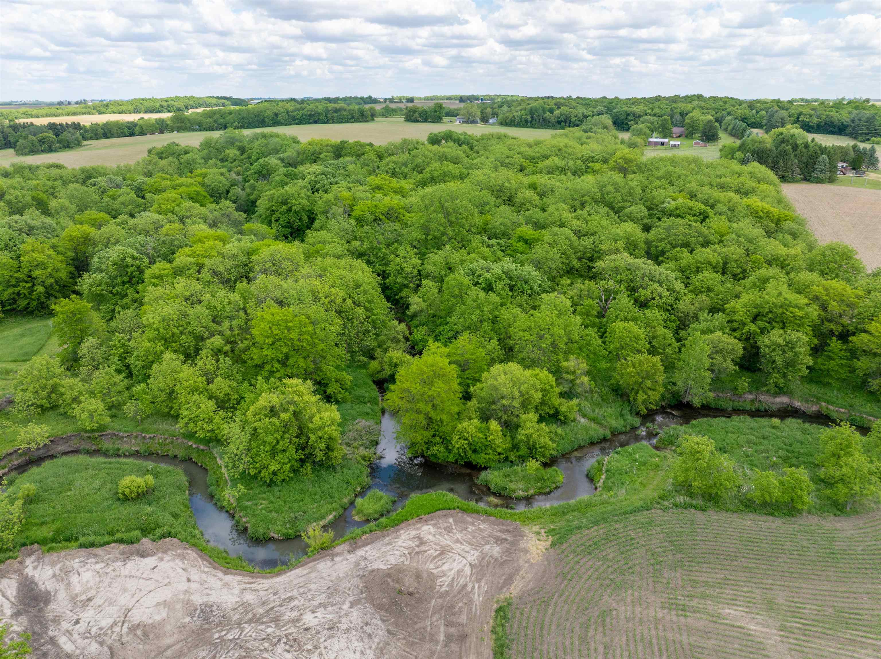 10385 North Rock City Road Leaf River, IL 61047 - Photo 16 of 99 a view of a lush green outdoor space with a lake view
