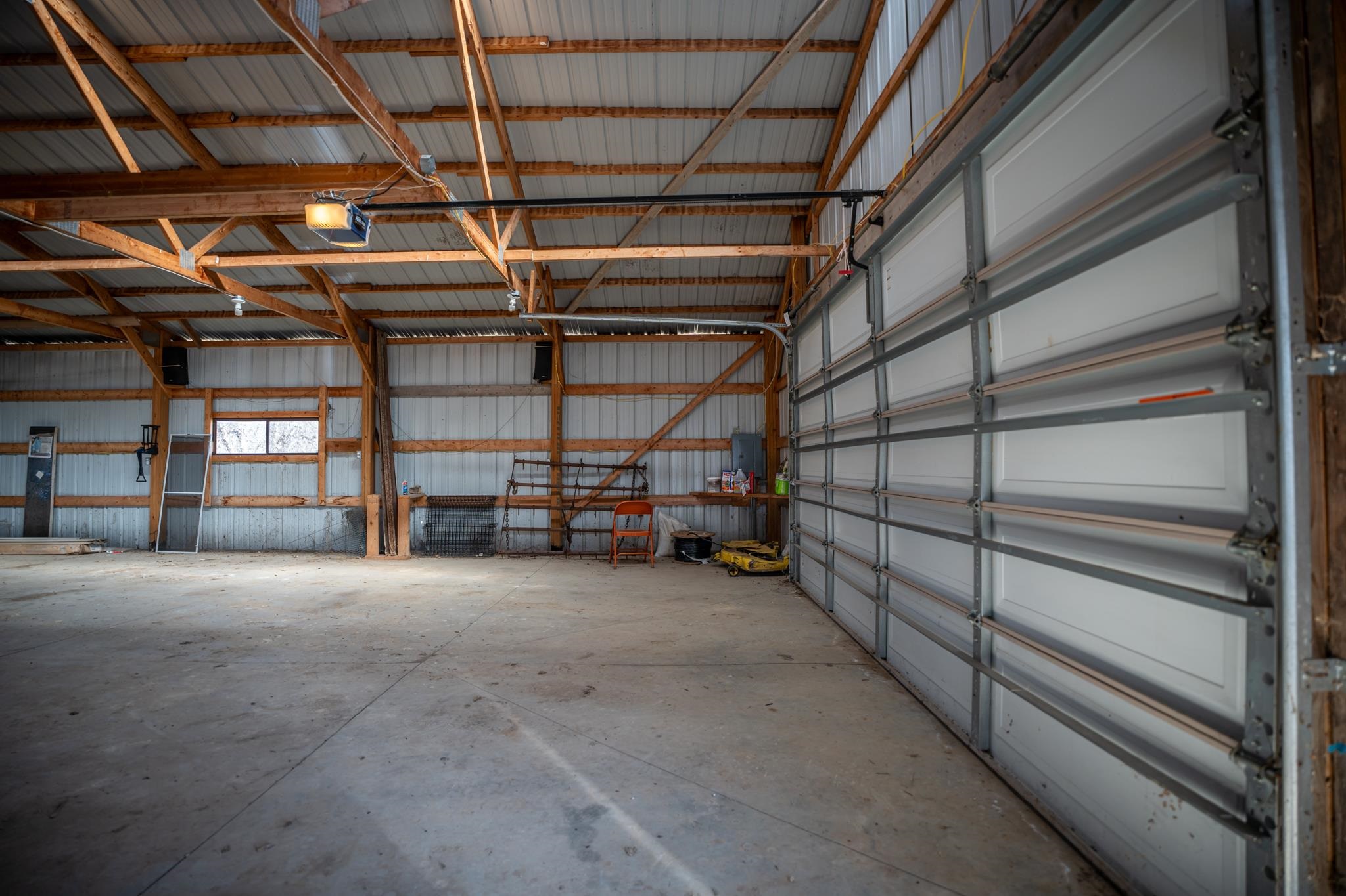 10385 North Rock City Road Leaf River, IL 61047 - Photo 71 of 99 a view of empty room with wooden ceiling