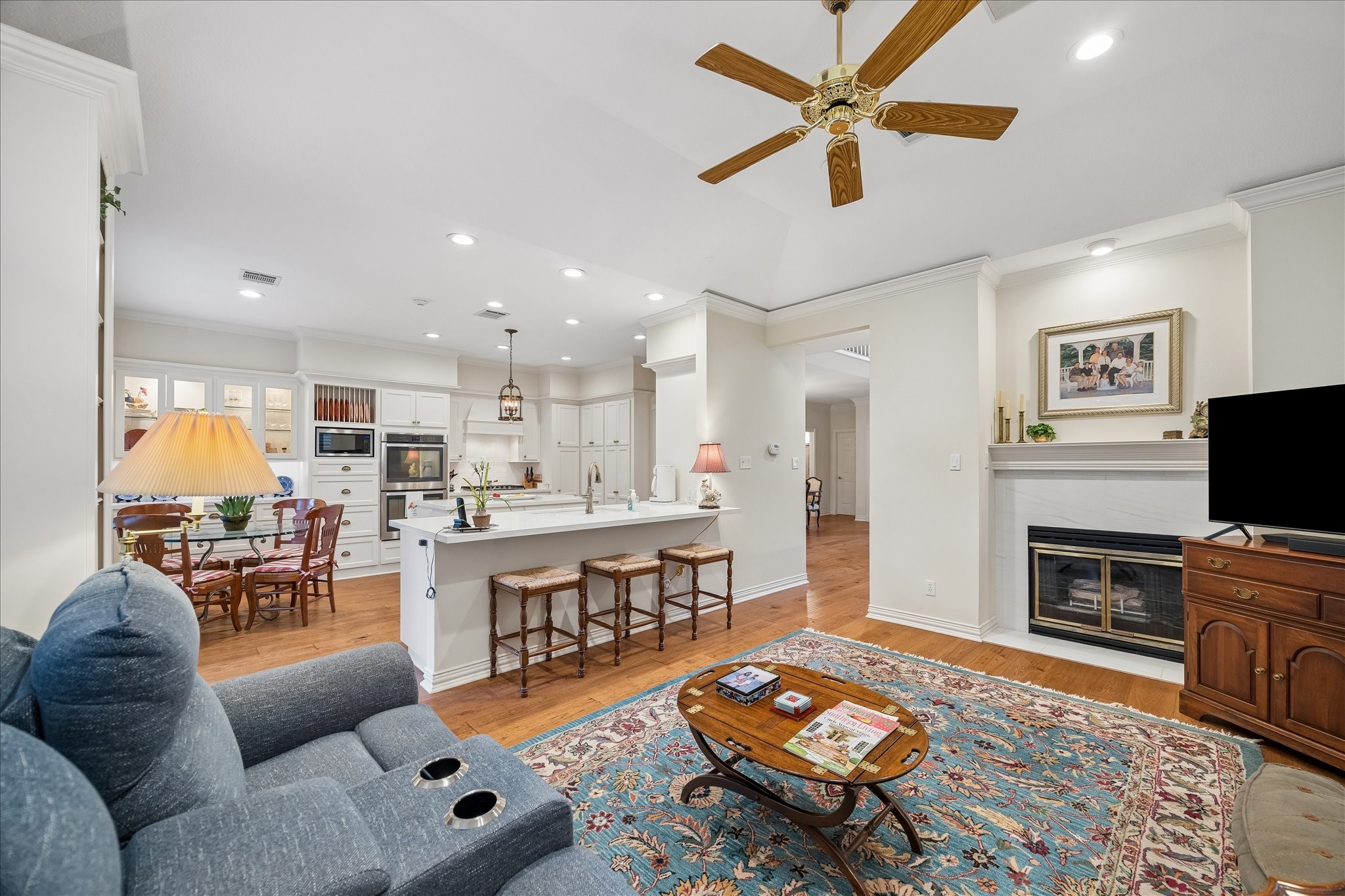 6611 Trebeck Lane Spring, TX 77379 - Photo 15 of 33 Expansive living area with effortless flow into the kitchen and breakfast room.