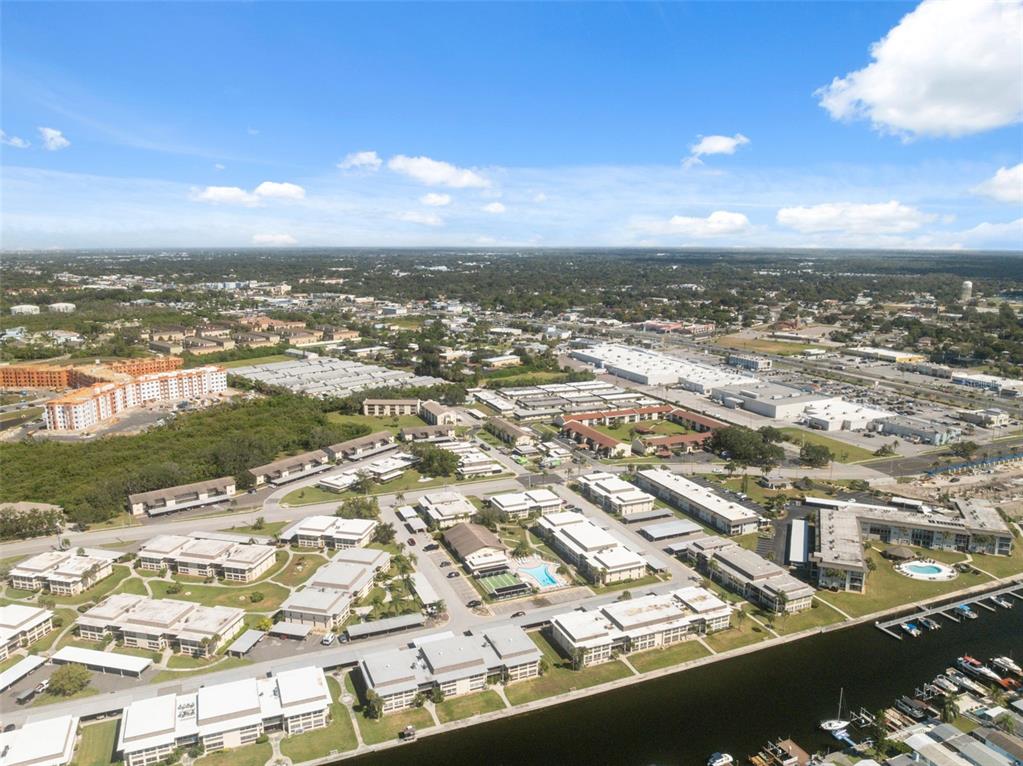 4812 Jasper Drive, Unit 105 New Port Richey, FL 34652 - Photo 33 of 63 an aerial view of residential building with parking space
