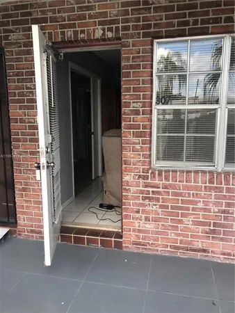 a view of outdoor space with windows