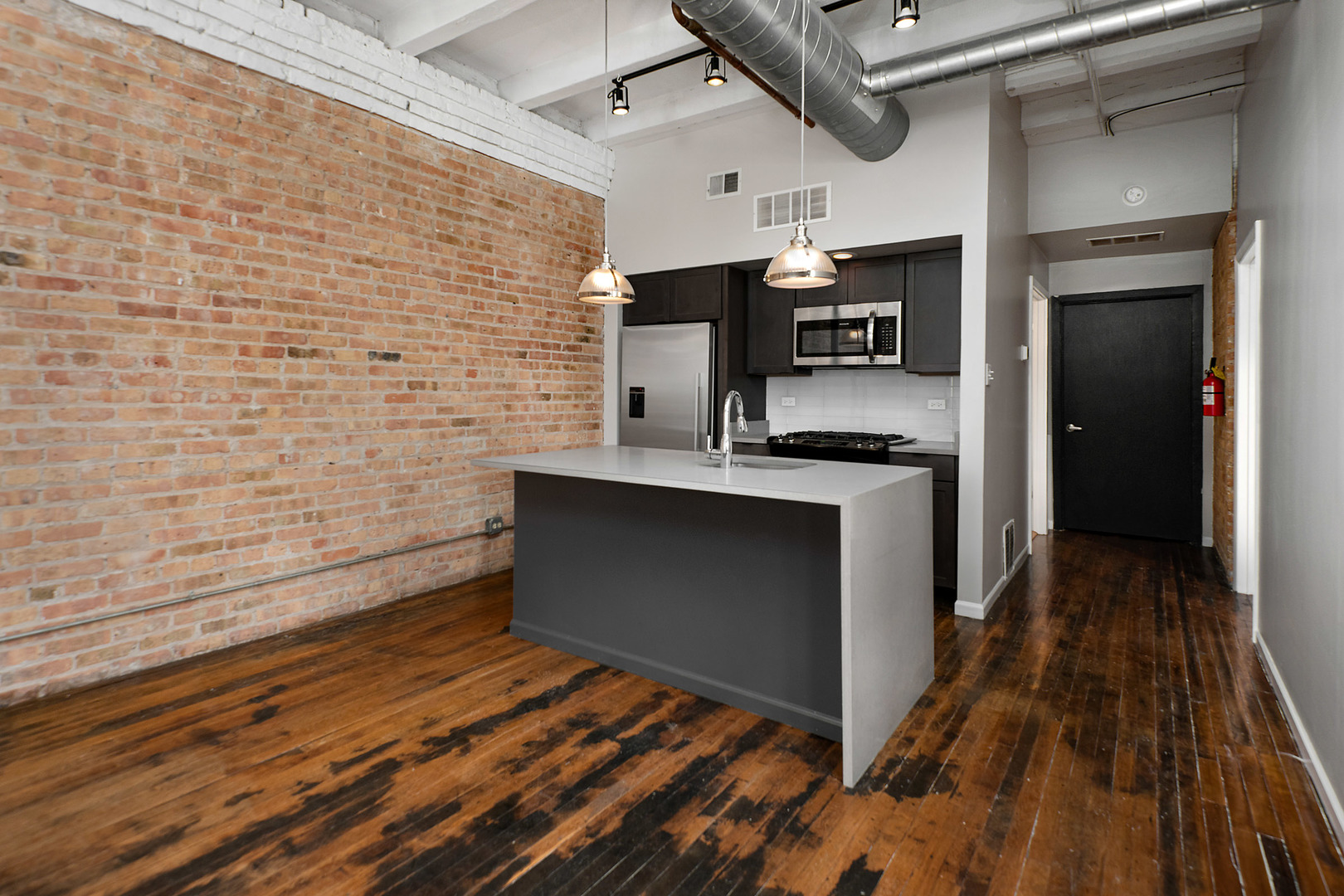 1012 West Randolph Street, Unit 3 Chicago, IL 60607 - Photo 2 of 8 a bathroom with a sink and a mirror