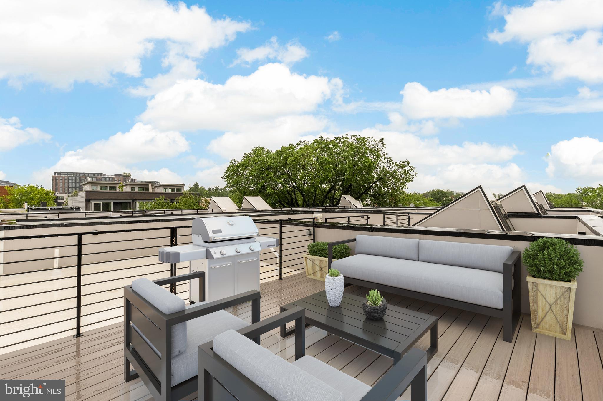 509 L Street Northeast, Unit 4B Washington, DC 20002 - Photo 31 of 44 Roof Deck staged