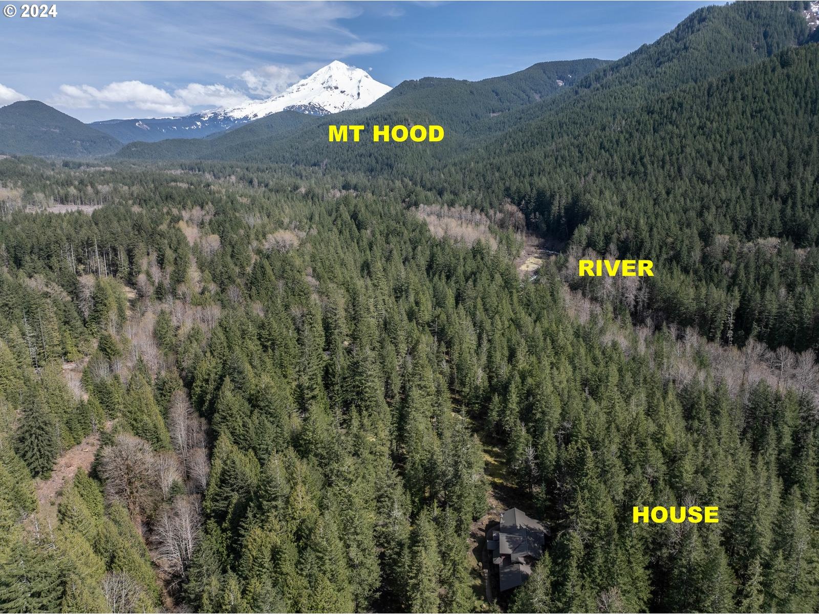 20803 East Glacier View Road Rhododendron, OR 97049 - Photo 45 of 48 a view of mountains and sign