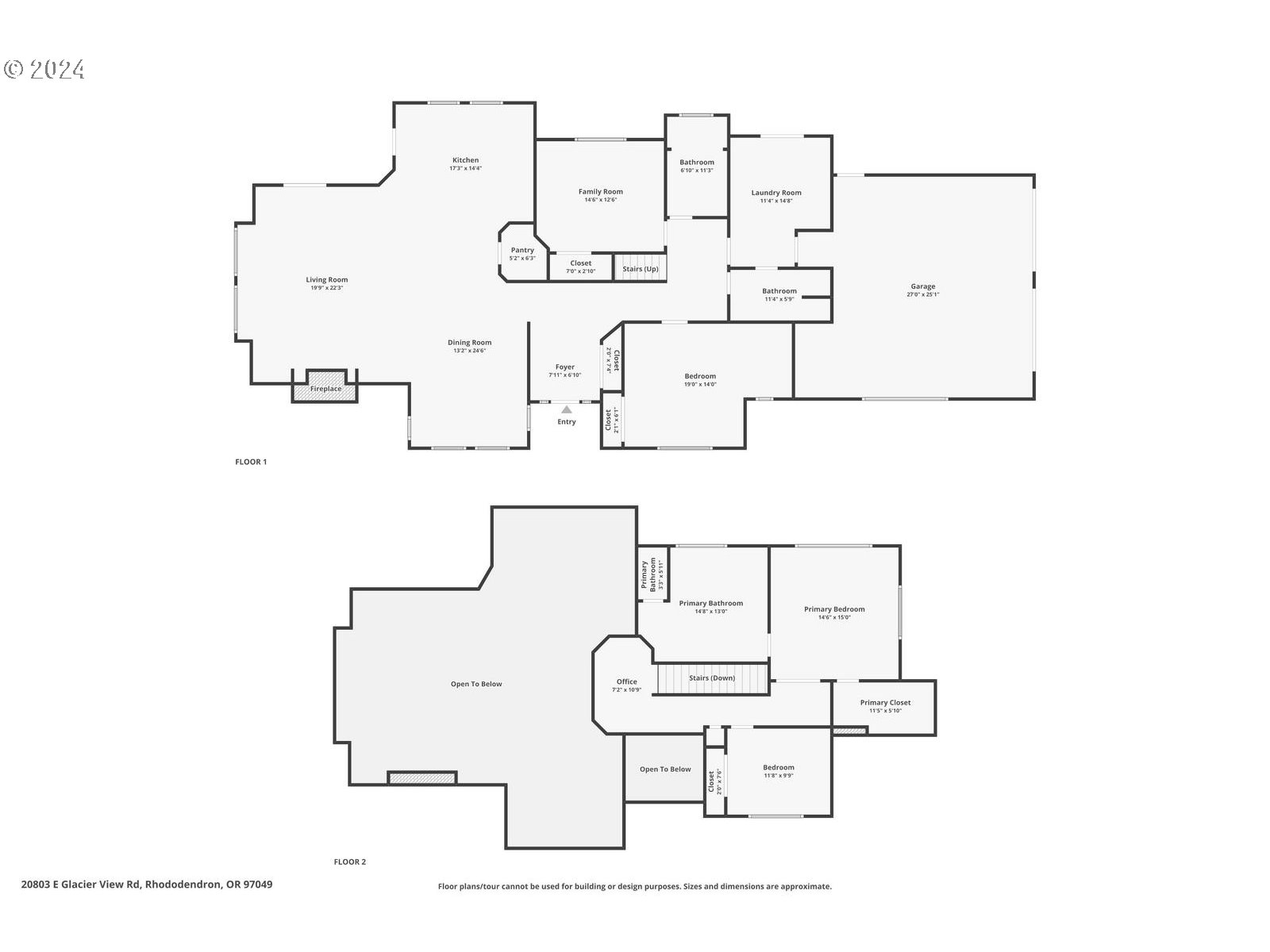 20803 East Glacier View Road Rhododendron, OR 97049 - Photo 46 of 48 a picture of floor plan