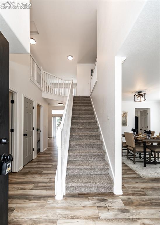508 Fox Run Circle Colorado Springs, CO 80921 - Photo 28 of 50 a view of entryway and hall with wooden floor