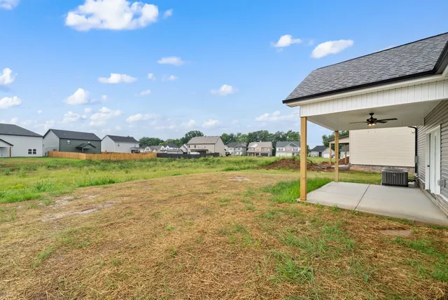 a view of an outdoor space and a yard