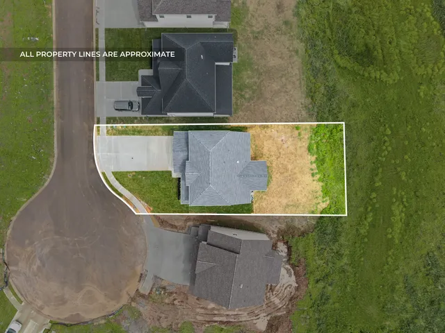 a bird view of a house