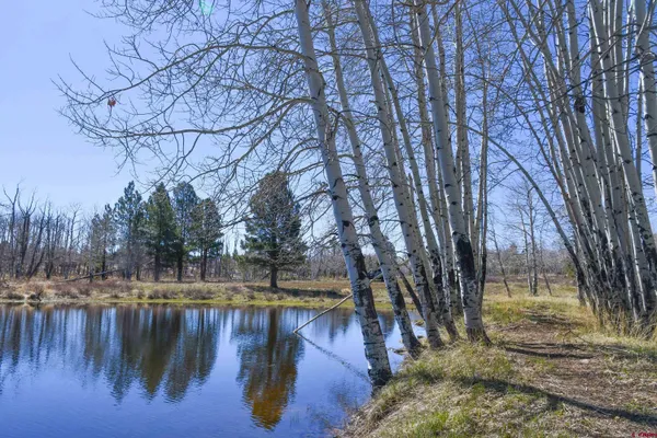 a view of a terrace with water view