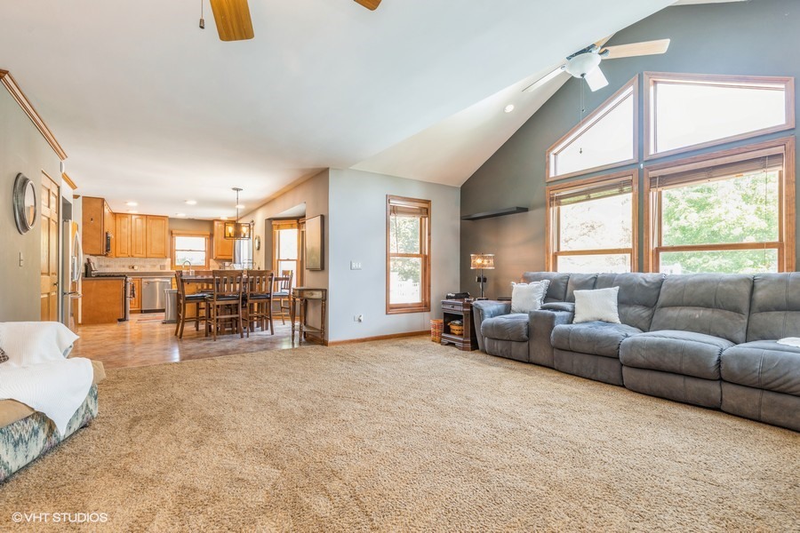 198 Foxmoor Road Fox River Grove, IL 60021 - Photo 10 of 26 a living room with furniture and large windows