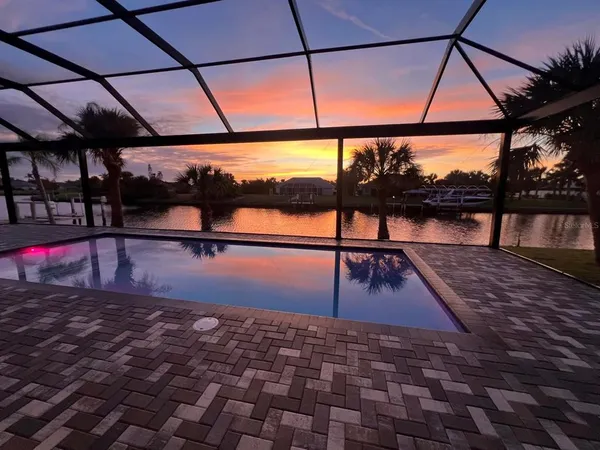 a view of outdoor space with seating