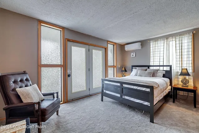 a workspace with furniture and wooden floor