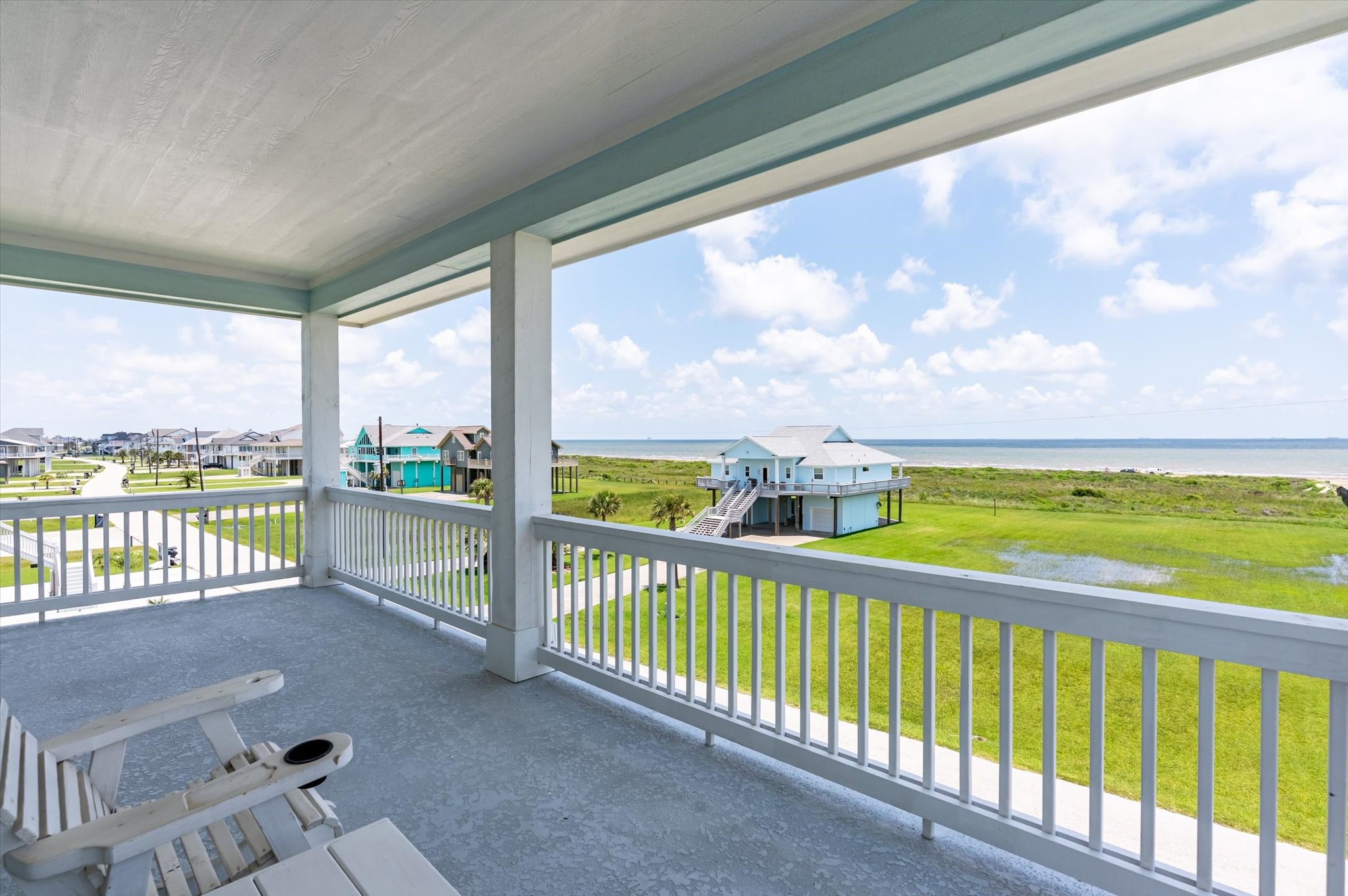 3701 Biscayne Beach Road Port Bolivar, TX 77650 - Photo 37 of 50 a view of balcony with ocean view