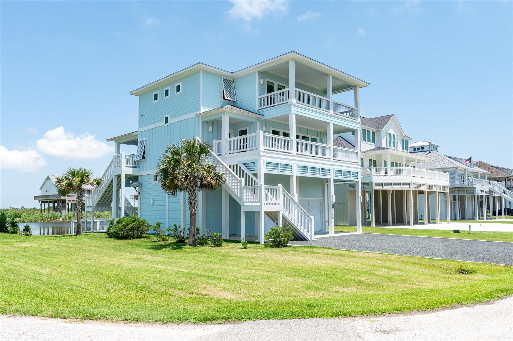 3701 Biscayne Beach Road Port Bolivar, TX 77650 - Photo 6 of 50 a front view of a house with a yard