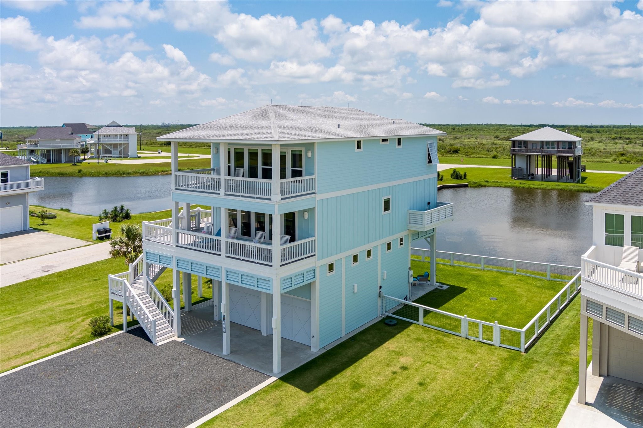 3701 Biscayne Beach Road Port Bolivar, TX 77650 - Photo 7 of 50 an aerial view of a house with a swimming pool