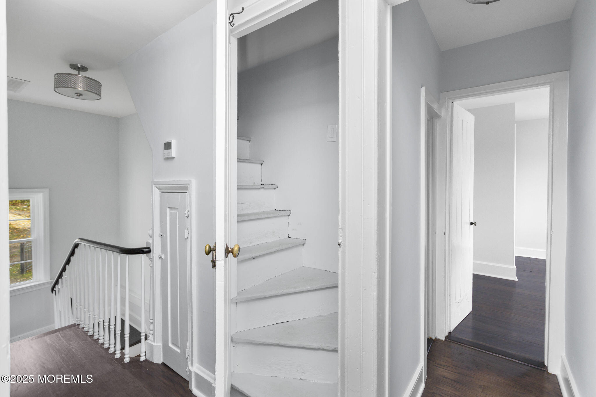 36 Chest-Georgetown Road Columbus, NJ 08022 - Photo 42 of 56 a view of a hallway with wooden floor and staircase
