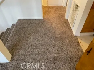 a view of a porch with a door