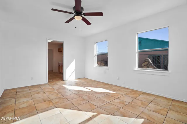 a view of an empty room