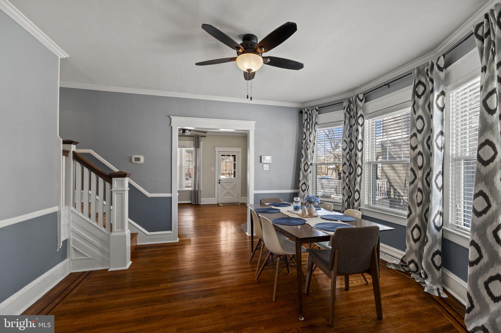 237 7th Avenue Haddon Heights, NJ 08035 - Photo 9 of 35 a view of a dining room with furniture and wooden floor