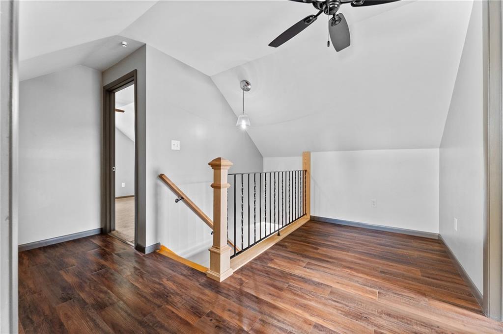 409 4th Street McDonald, PA 15057 - Photo 19 of 37 a view of a hallway with wooden floor and staircase