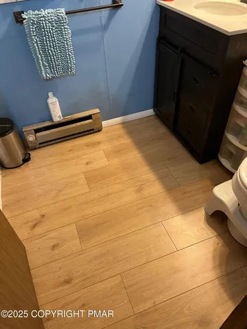 a view of a room with an empty space