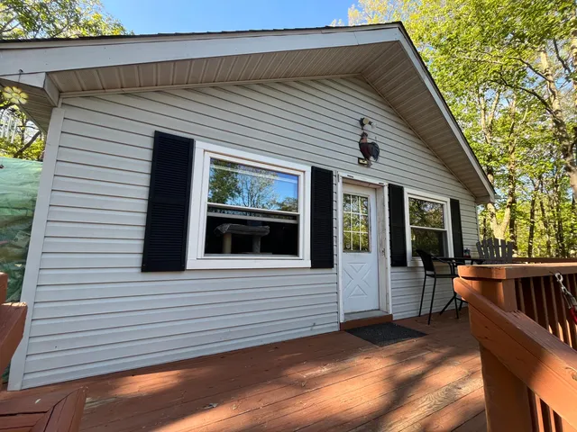 a view of a house with a patio