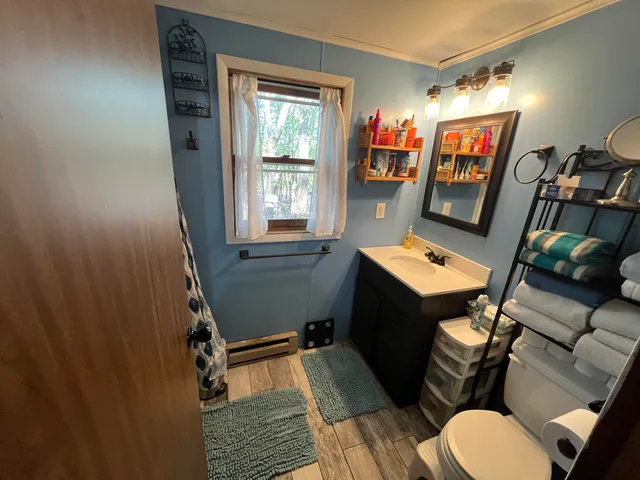 a room with furniture and a window