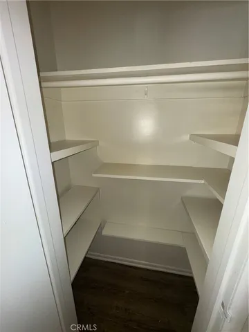 a close view of closet