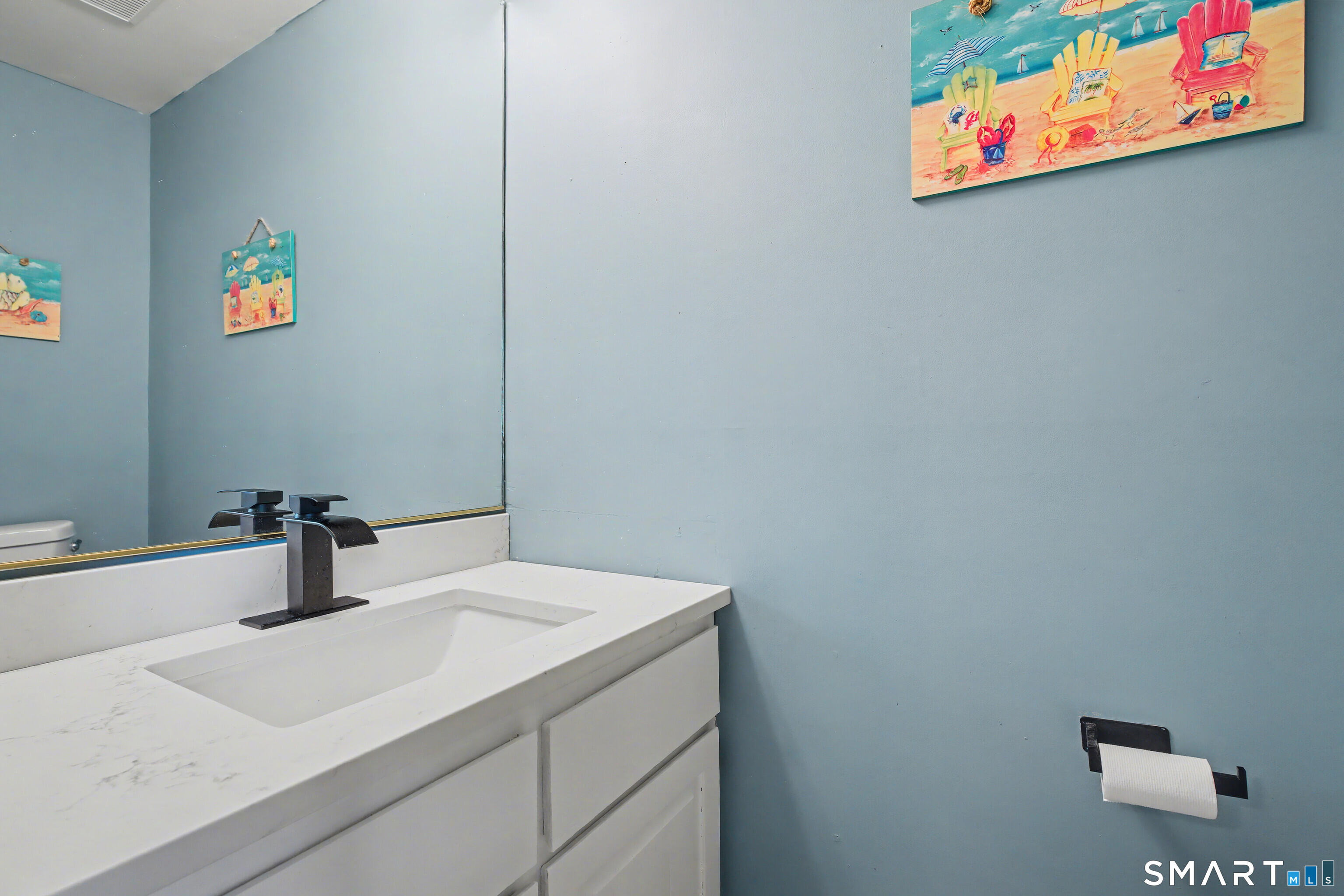 120 West Main Street, Unit 206 Meriden, CT 06451 - Photo 27 of 37 a bathroom with a sink and a mirror