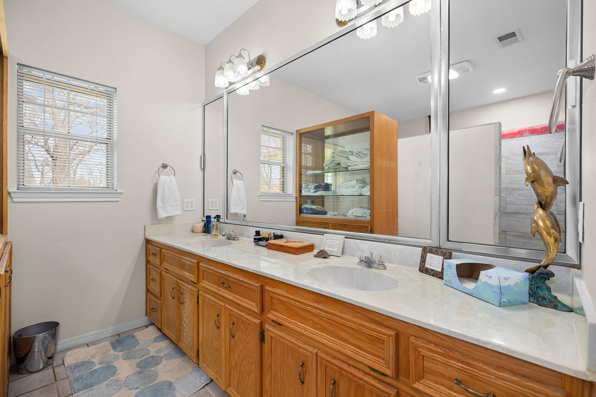 75 County Road 129 Taylor, TX 76574 - Photo 12 of 40 Bathroom featuring double vanity and light tile patterned flooring