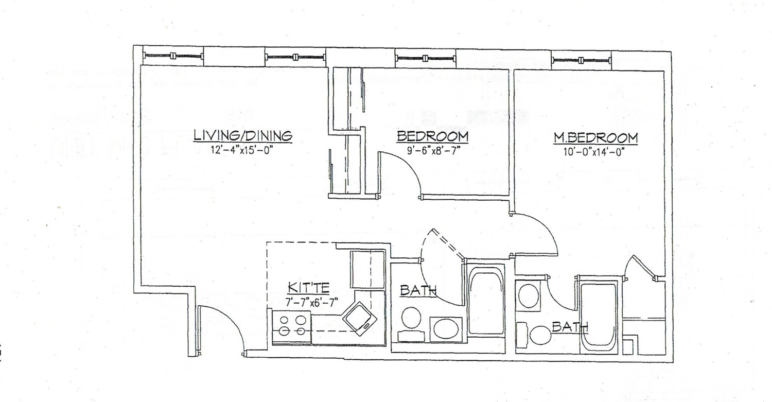 132-36 Pople Avenue, Unit BA Queens, NY 11355 - Photo 9 of 9 a picture of a bathroom with a shower curtain