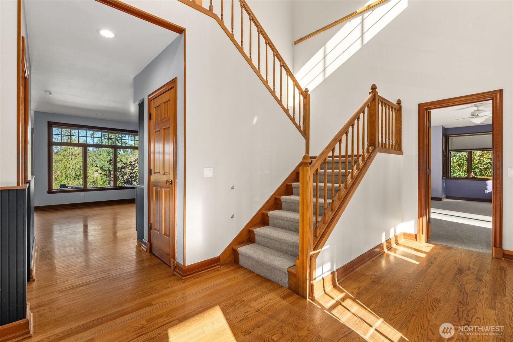 153 A Walhaupt Road Onalaska, WA 98570 - Photo 6 of 38 a view of entryway and hall with wooden floor