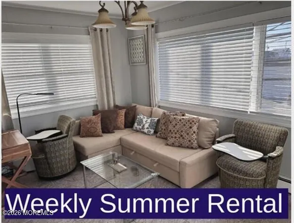 a view of a couch in a balcony