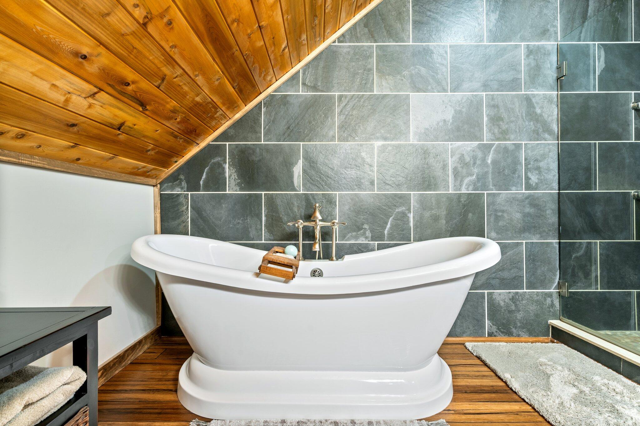 221 Rams Island Road Dover-Foxcroft, ME 04426 - Photo 42 of 75 Primary Full Bathroom Soaking Tub