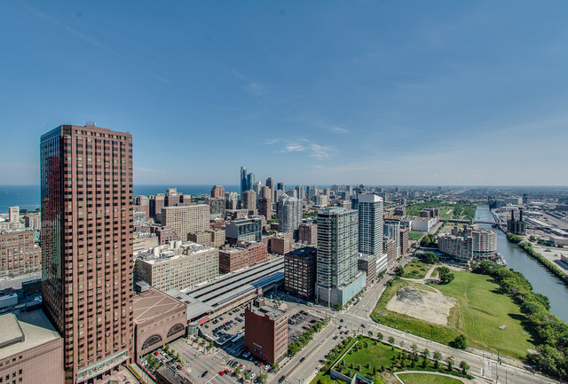 235 West Van Buren Street, Unit 4111 Chicago, IL 60607 - Photo 11 of 15 an aerial view of a city