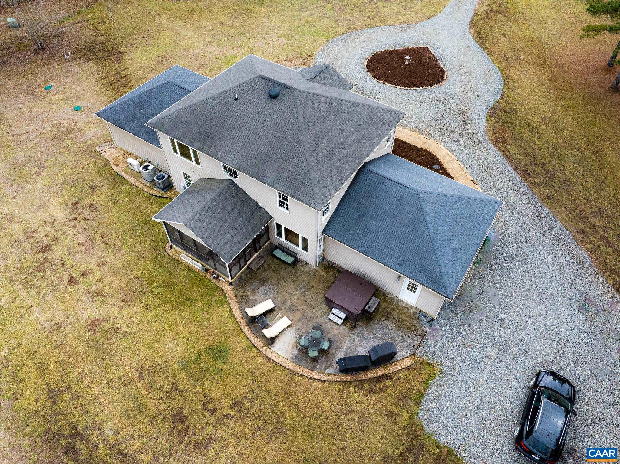 1101 Keith Road Stanardsville, VA 22973 - Photo 38 of 38 an aerial view of a house with backyard space