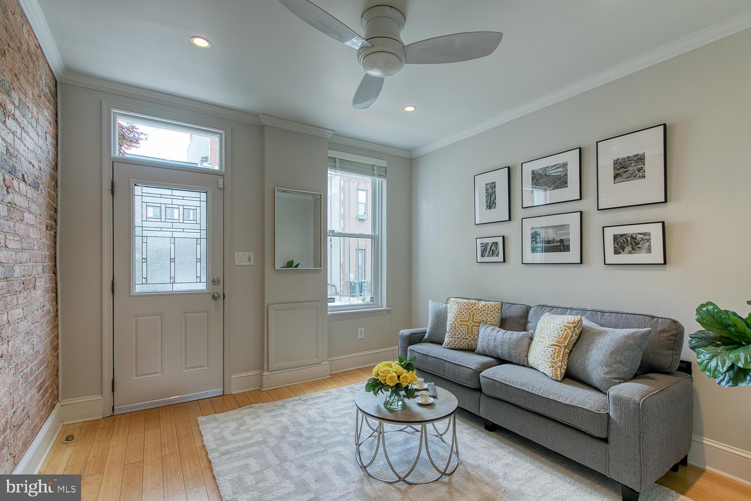 602 14th Place Northeast Washington, DC 20002 - Photo 2 of 40 Sunny living room with hardwood floors!