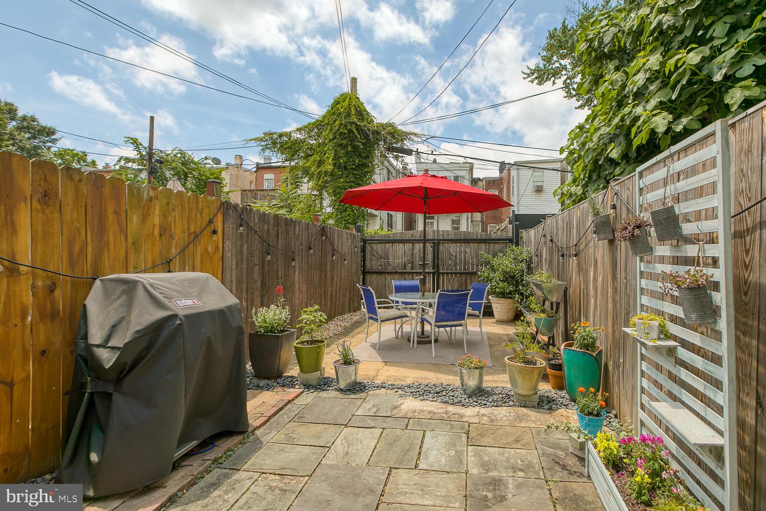 602 14th Place Northeast Washington, DC 20002 - Photo 30 of 40 Spacious fenced rear patio!