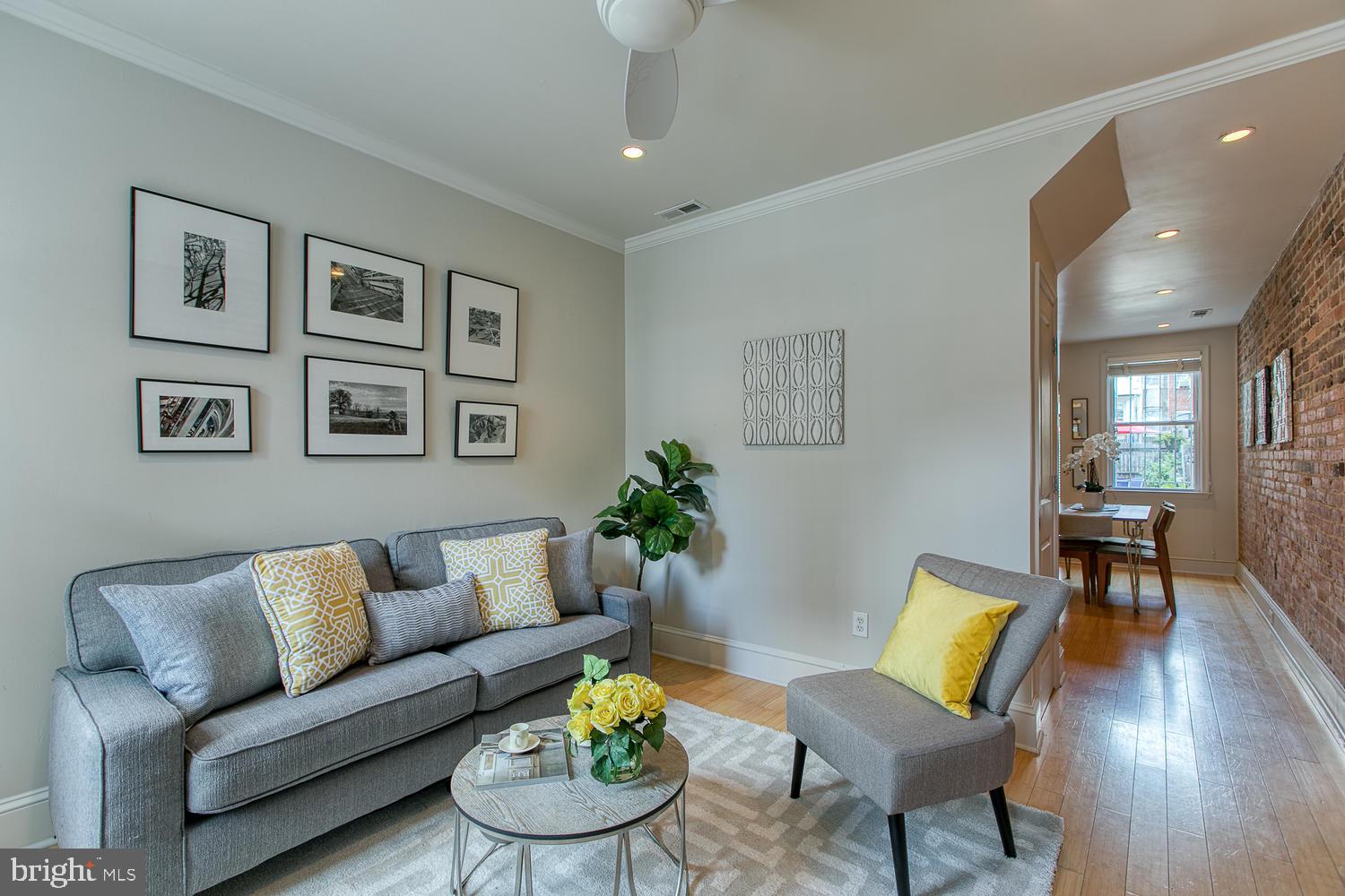 602 14th Place Northeast Washington, DC 20002 - Photo 7 of 40 Sunny living room with hardwood floors!