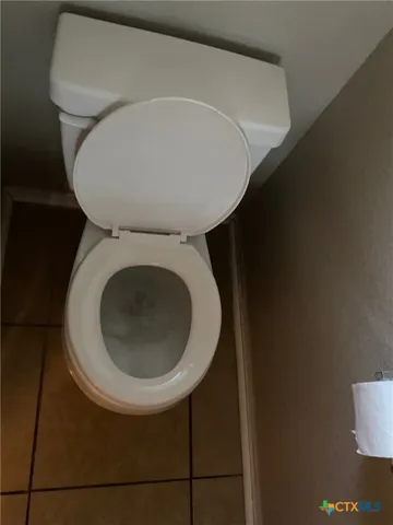a bathroom with a toilet and a bathtub