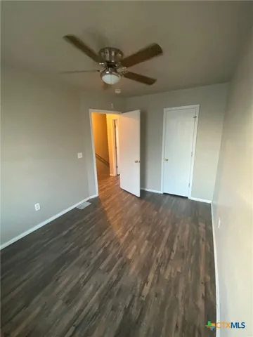 a close view of closet