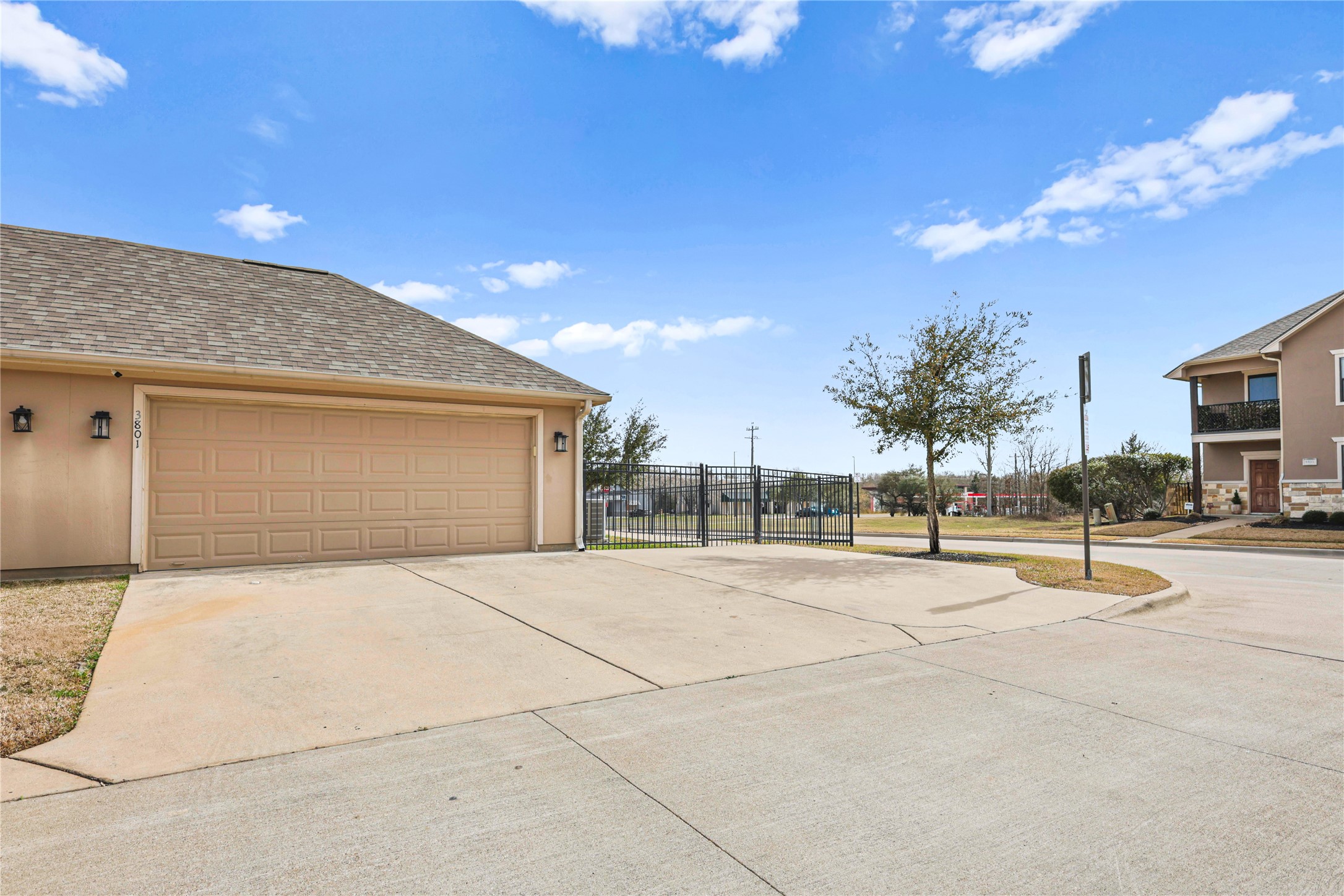 3801 Harvey Road College Station, TX 77845 - Photo 20 of 29 a backyard of a house with table and chairs and potted plants