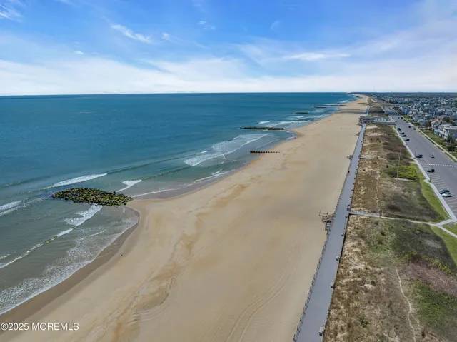 a view of an ocean beach