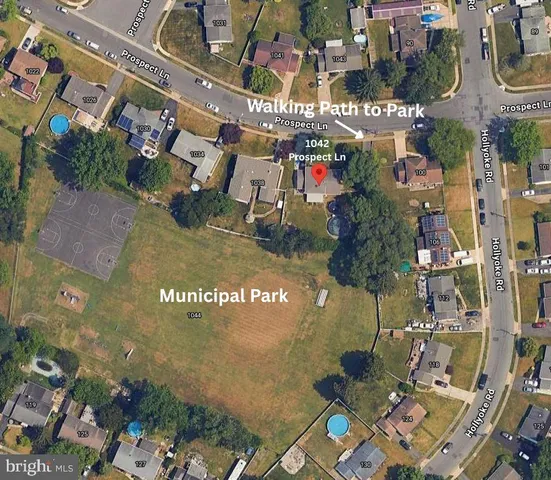 front view of a house with an outdoor space