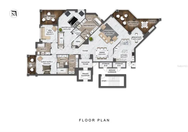 a view of porch with seating space