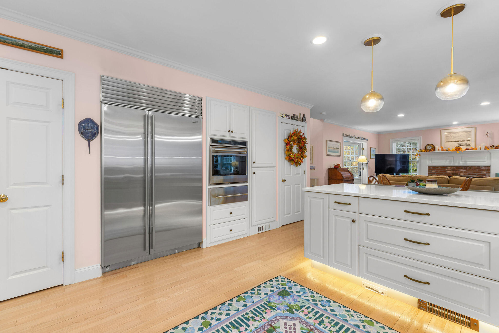 13 Hayfield Road East Dennis, MA 02641 - Photo 26 of 51 a kitchen with stainless steel appliances kitchen island granite countertop a refrigerator and cabinets