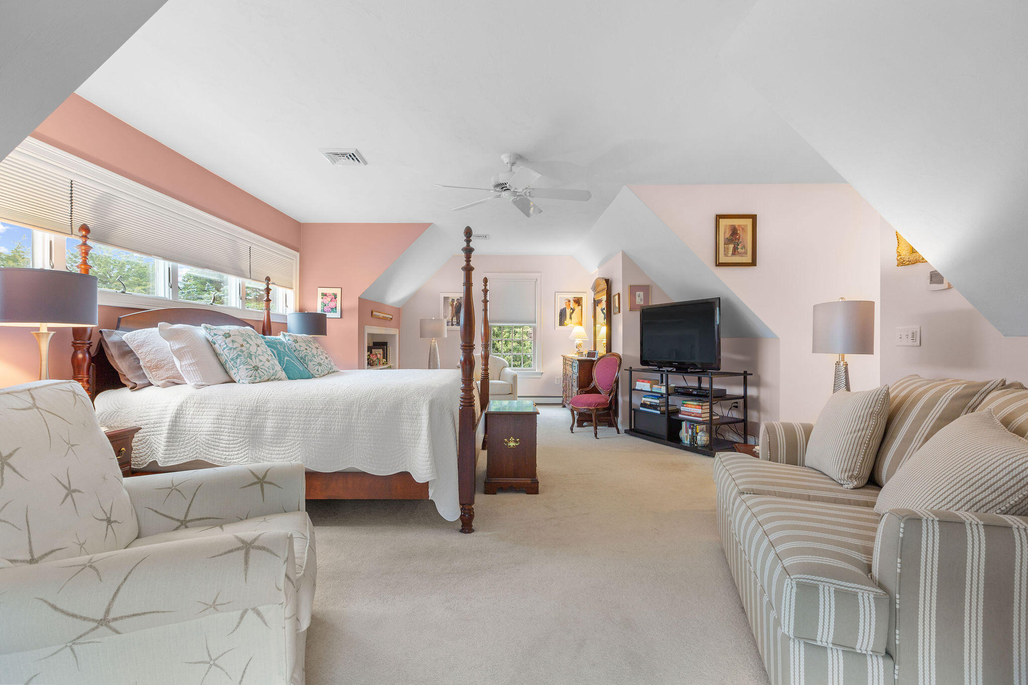13 Hayfield Road East Dennis, MA 02641 - Photo 36 of 51 a living room with furniture and a flat screen tv